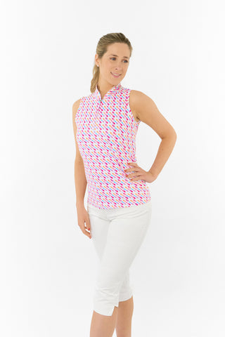Ellen Sleeveless Ladies Polo Golf Shirt - Fairway Fizz