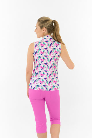 Ellen Sleeveless Ladies Polo Golf Shirt - Portrait of Paradise