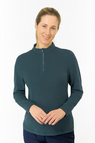 Iris Super Soft Fleece Quarter Zip - Teal Ink