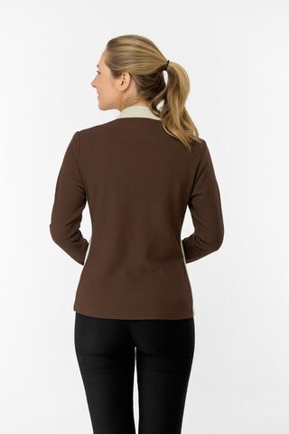 Jane Super Soft Quarter Zip Jumper - Cocoa Powder