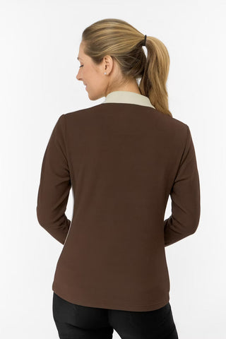 Jane Super Soft Quarter Zip Jumper - Cocoa Powder