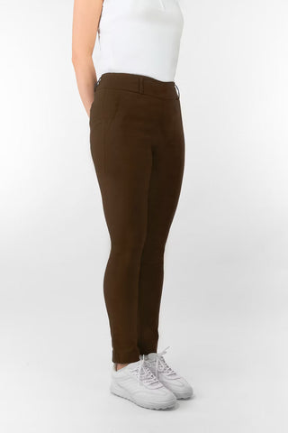 Charm 2 4-Way Stretch Ladies Golf Trousers (Pull On) - Cocoa Powder