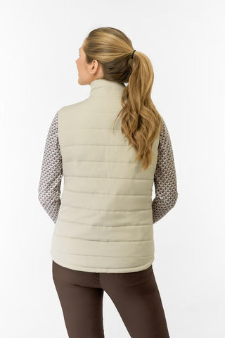 Hemisphere Fur Collar Gilet - Oyster