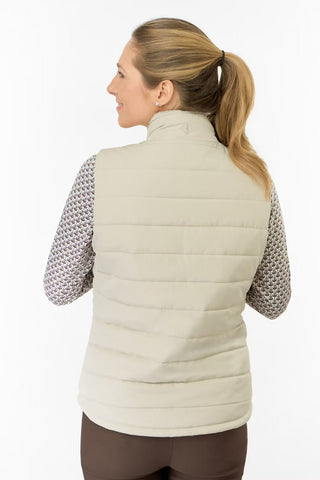 Hemisphere Fur Collar Gilet - Oyster