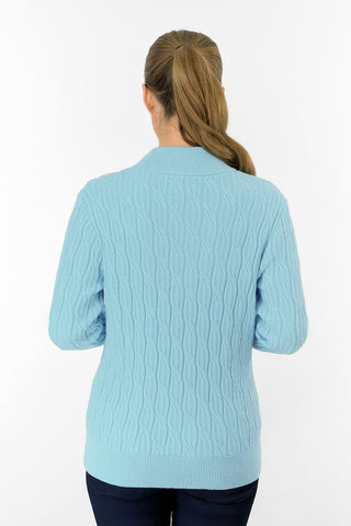 Ladies Sorrell Lined Jumper (Margot Knit) - Retro Blue
