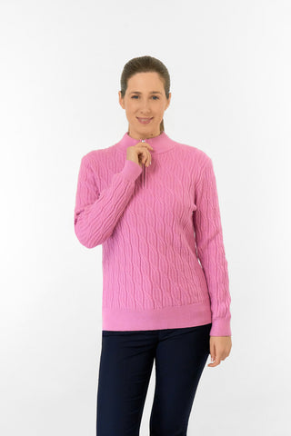 Ladies Sorrell Lined Jumper (Margot Knit) - Pop Pink