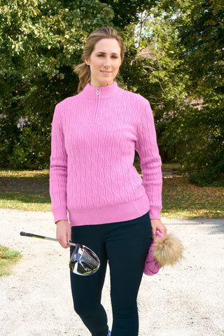 Ladies Sorrell Lined Jumper (Margot Knit) - Pop Pink