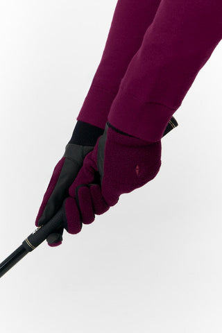 Glacier Fleece Gloves (Pair) - Morello Cherry