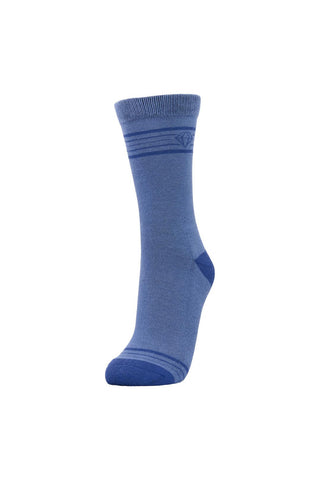 3 Pack Tricia Crew Socks - Blue & Navy