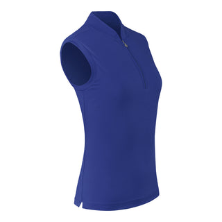 Pure Golf Jasmine Sleeveless Golf Polo Shirt - Bluebell