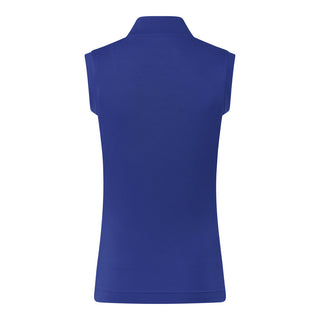 Pure Golf Jasmine Sleeveless Golf Polo Shirt - Bluebell