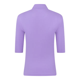 Pure Golf Jasmine Half Sleeve Ladies Golf Polo Shirt - Deep Lilac