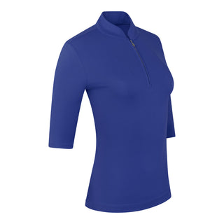 Pure Golf Jasmine Half Sleeve Womens Golf Polo Shirt - Bluebell