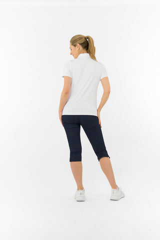 Rebecca Lily PWP Short Sleeve Polo Golf Shirt - White