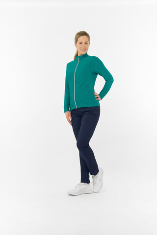 Poppy PWP Textured Ladies Golf Jacket - Teal