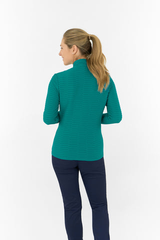 Poppy PWP Textured Ladies Golf Jacket - Teal