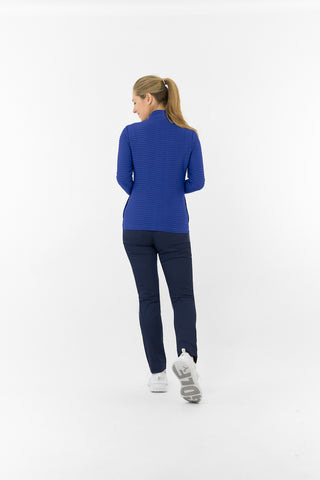 Poppy PWP Textured Ladies Golf Jacket - Yale Navy
