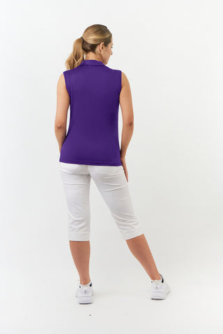Thrive2 Sleeveless Ladies Golf Polo Shirt - Purple