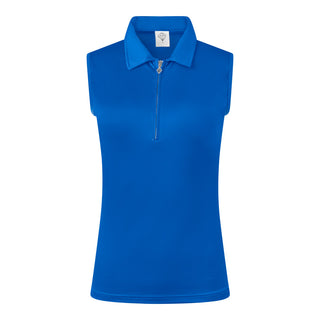 Pure Golf Thrive Ladies Sleeveless Golf Polo Shirts - Royal Blue