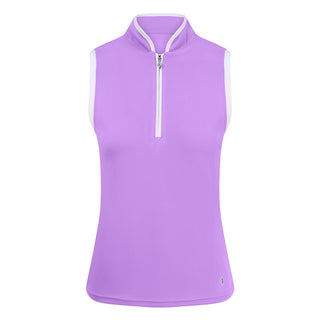 Bloom2 Ladies Sleeveless Polo Shirt - Lilac