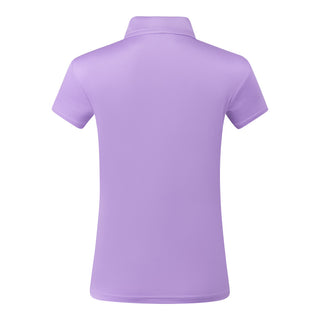 Pure Golf Thrive Cap Sleeve Women's Lilac Golf Polo Shirt