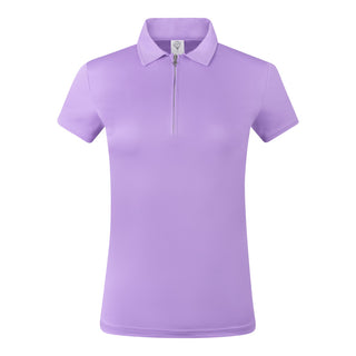 Pure Golf Thrive Cap Sleeve Women's Lilac Golf Polo Shirt