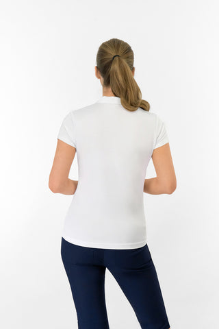 Thrive2 Short Sleeve Ladies Golf Polo Shirt - White