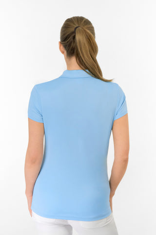 Thrive2 Short Sleeve Ladies Golf Polo Shirt - Pale Blue