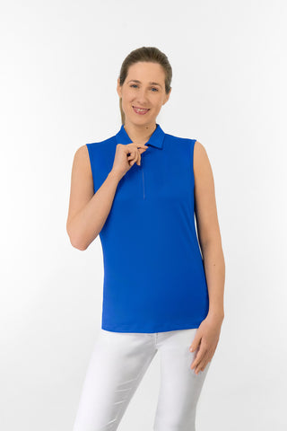 Thrive2 Sleeveless Ladies Golf Polo Shirt - Royal Blue