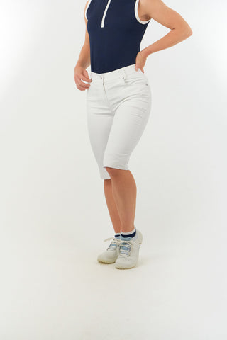 Pure Golf Ladies Bermuda Shorts - Warm White