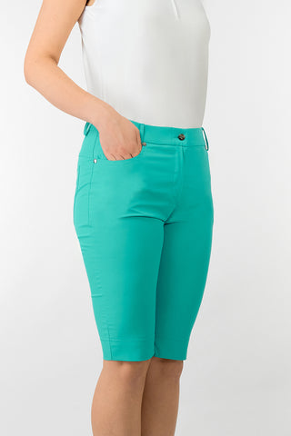 Bermuda Ladies Golf Shorts - Ocean Blue