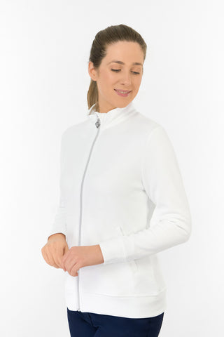 Priya Ladies Summer Golf Jacket - White