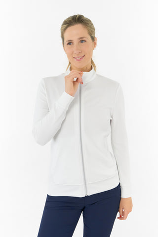 Priya Ladies Summer Golf Jacket - White