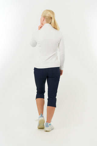 Pure Golf Ladies Mist Full Zipped Mid Layer - White