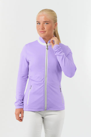 Pure Golf Ladies Mist Full Zipped Mid Layer - Lilac