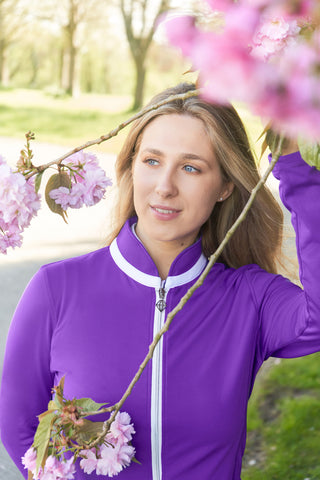 Pure Golf Mist Ladies Golf Jacket / Mid Layer - Purple