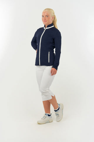 Pure Golf Ladies Mist Full Zipped Mid Layer - Navy