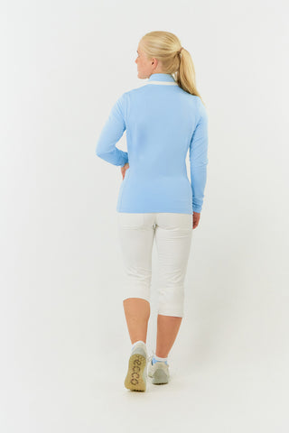 Pure Golf Ladies Mist Full Zipped Mid Layer - Pale Blue