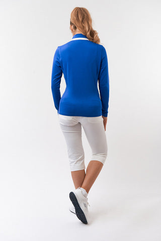 Pure Golf Ladies Mist Full Zipped Mid Layer - Royal Blue