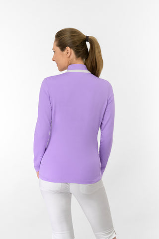 Mist Ladies Golf Full Zip Mid Layer - Lilac