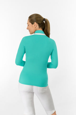 Mist2 Ladies Golf Full Zipped Mid Layer - Ocean