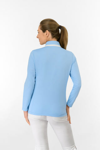 Mist2 Ladies Golf Full Zipped Mid Layer - Pale Blue