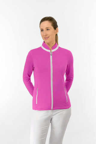 Mist2 Ladies Golf Full Zipped Mid Layer - Azalea
