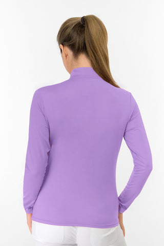 Lamprelle Tranquillity Quarter Zip Ladies Golf Top - Lilac