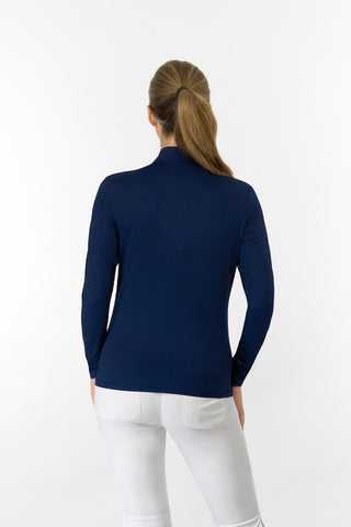 Tranquillity2 Ladies Mid Layer Zip Golf Top - Navy