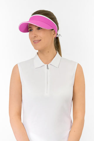 Pure Golf Arielle Telephone Wire Golf Visor with Ball Marker - Azalea