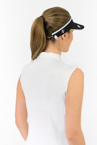 Pure Golf Arielle Telephone wire golf visor with Ball Marker - Black
