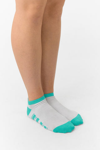 Pure Ladies 2 Pair Pack Of Trainer Golf Socks- Ocean Blue