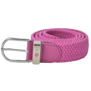 Pure Golf Stretch Webbing Ladies Golf Belt - Azalea Pink