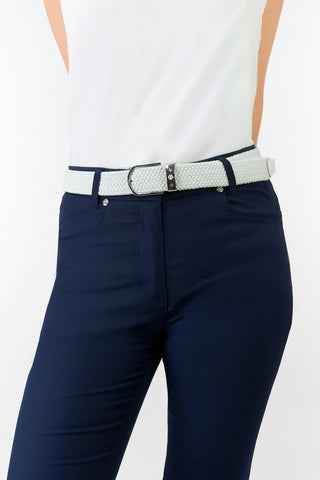 Pure Golf Ivy Webbing Belt - White